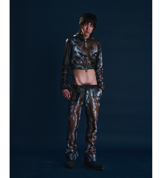 BAMBI SKINNY PANTS BLACK/BROWN