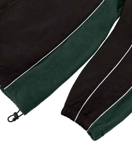 GRAND COLLECTION X NEW BALANCE POLAR FLEECE LINED NYLON JACKET BLACK/FOREST GREEN