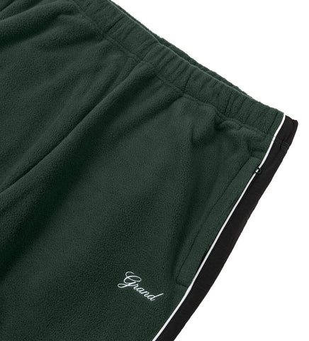 GRAND COLLECTION X NEW BALANCE POLAR FLEECE WITH NYLON PANT BLACK/FOREST GREEN