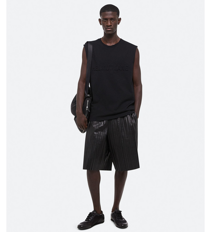 EMBOSSED TANK BLACK