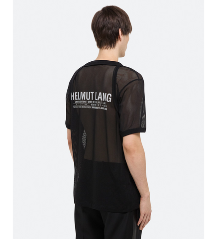 MESH LOGO SHORTSLEEVE TEE BLACK