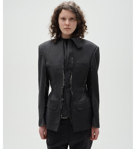 HORSE HAIR BLAZER GREY