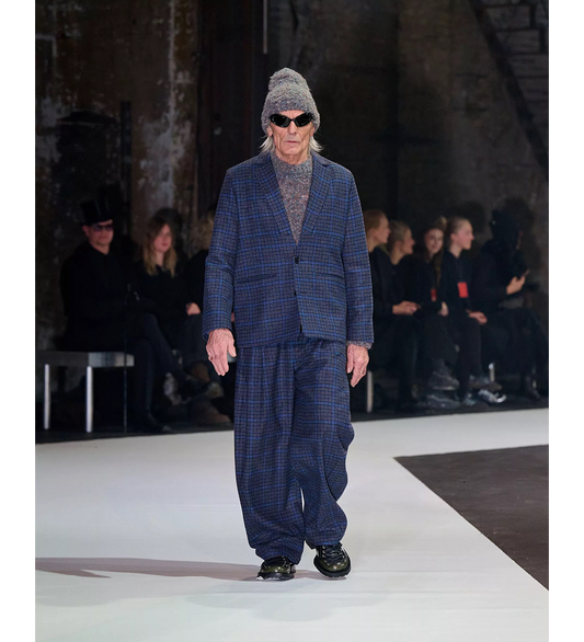 LONELY BLAZER BLUE WOOL CHECKS