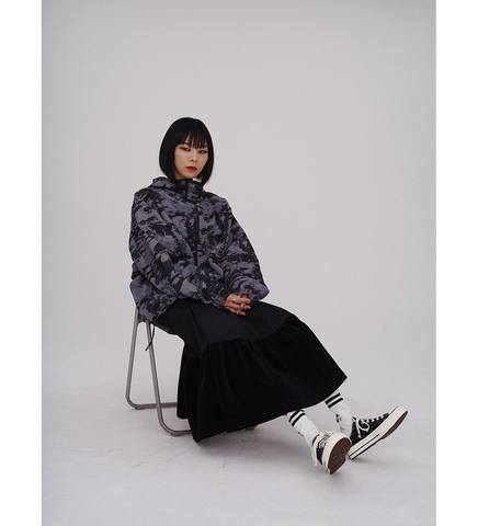 NYLON SKIRT BLACK