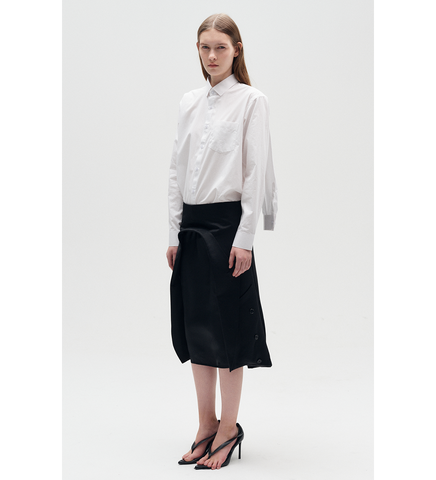 INSIDE OUT BLAZER SKIRT BLACK