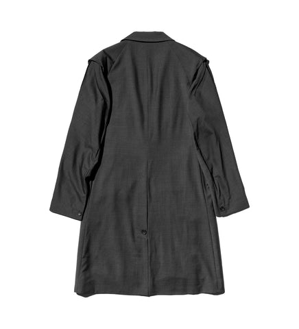 NAVIN K-DART LONG BLAZER CHARCOAL GREY