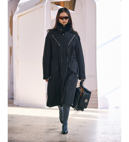 OSPREY COAT CHARCOAL/ROSE