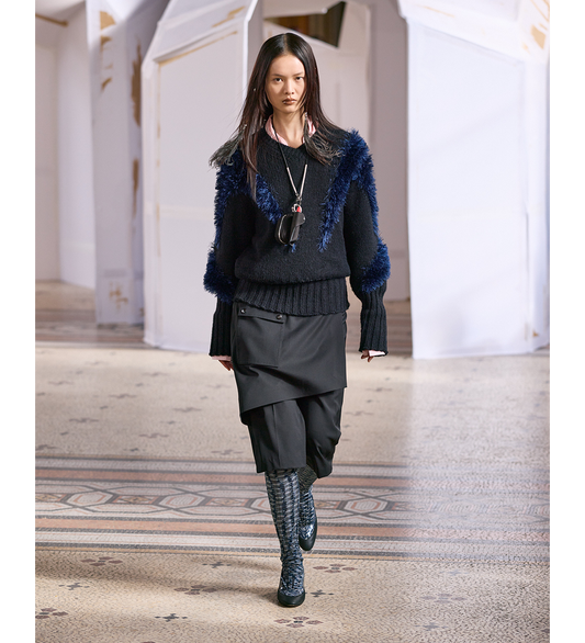 LINNET WRAP CULOTTES CROW BLACK
