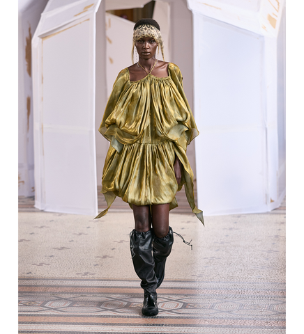 KESTREL DRESS GOLD BRUSH