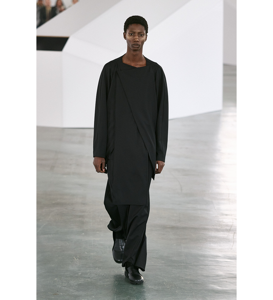 CURSUS DRAPE TROUSERS CROW BLACK