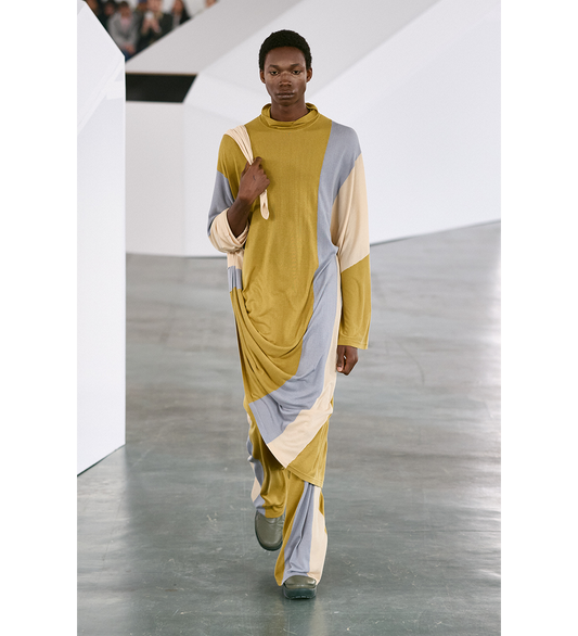 SIGO KNIT TROUSERS OCHRE