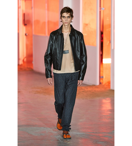 LUR LEATHER JACKET SMOKEY BLACK