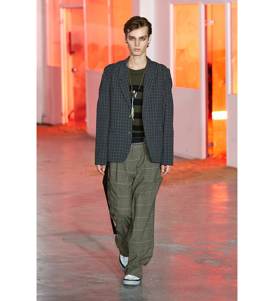 ANDRAS FORMAL TROUSER TAUPE CHECK