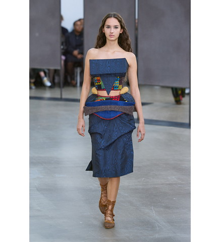 CALAMANCO SKIRT DAKOTA BLUE