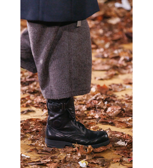 FITZ MILITARY BOOTS PETROL BLACK