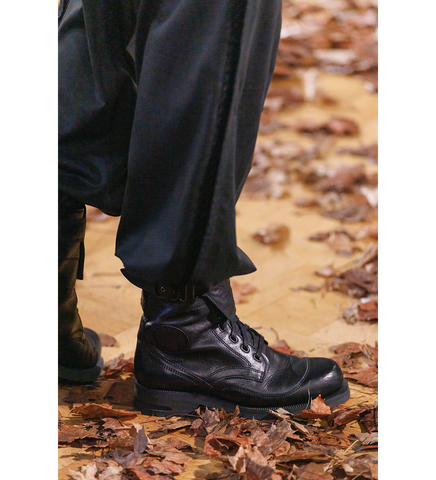 FITZ MILITARY BOOTS PETROL BLACK