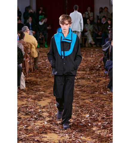 RICSI SHAGGY BALACLAVA STEEL BLUE/BLACK