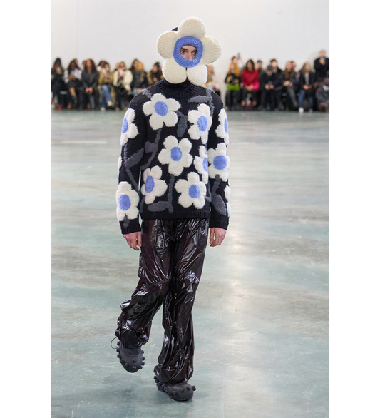 FLOWER POWER KNIT BLACK