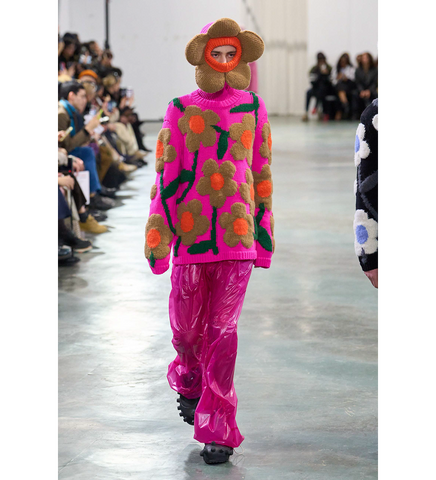 FLOWER BALACLAVA CAMEL