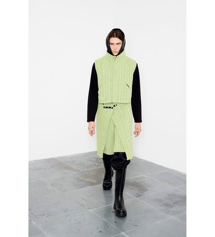 A-LINE VENT SHORT GREEN/BLACK