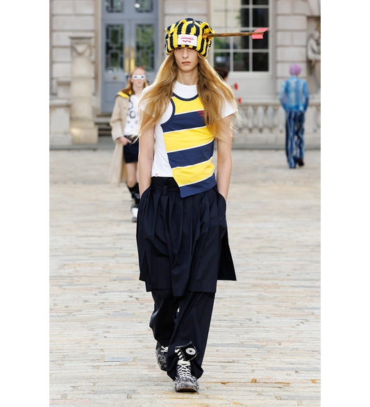 CHUNKY EARS BEANIE YELLOW/BLACK