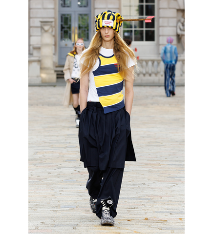 CHUNKY EARS BEANIE YELLOW/BLACK