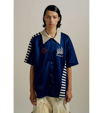 BILL WARM UP SHIRT MIDNIGHT SEA