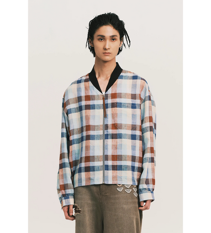 N-CREW FLGHT SHIRT JACKET GRAND PLAID