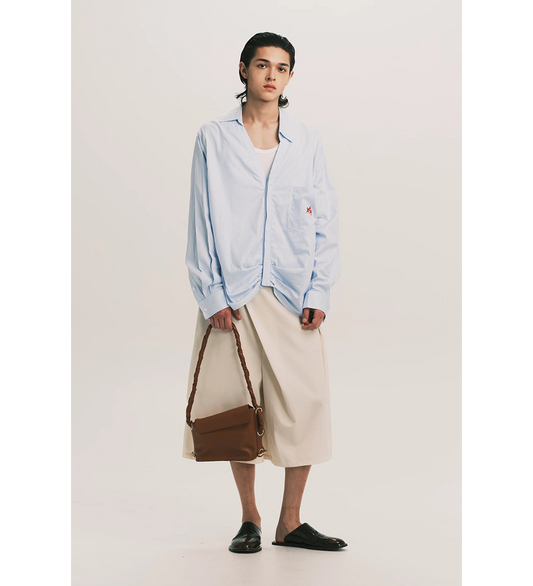 PASSA RIPPLE MOTION SHIRT CERILEAN STRIPE