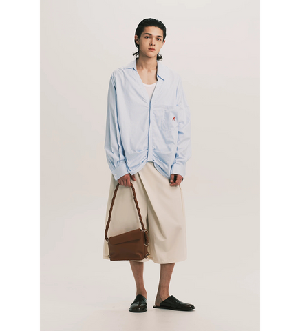 PASSA RIPPLE MOTION SHIRT CERILEAN STRIPE