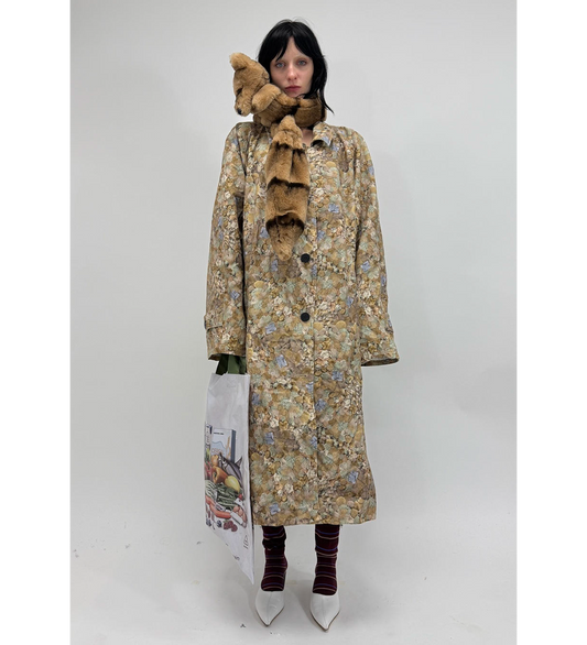 FAUX FUR TIPPET BEIGE
