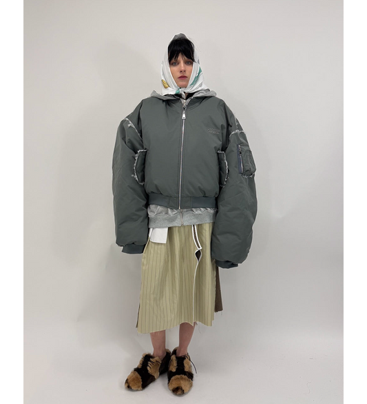 INSIDE OUT SKIRT BEIGE/BROWN CHECKED