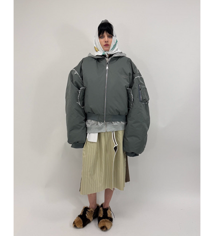 INSIDE OUT SKIRT BEIGE/BROWN CHECKED