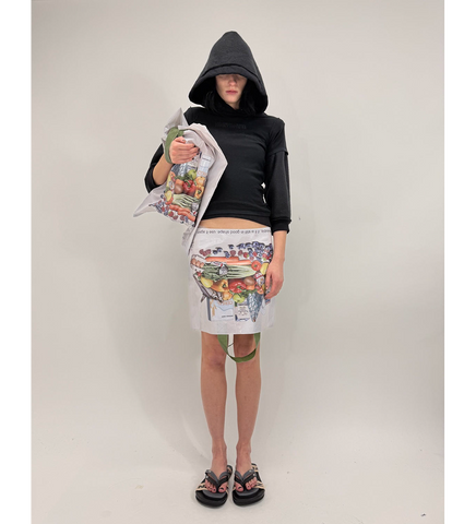 SACK SKIRT WHITE