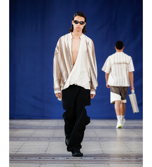 JALEN DRAPE SUITING TROUSERS EUPHORIC BLACK