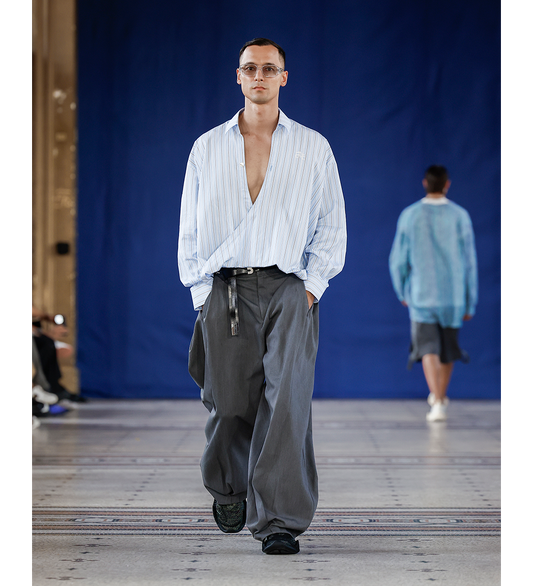 TODD TWIST STANDARD SHIRT WIND STRIPE