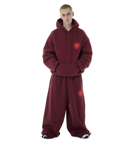 WADDED SLOUCH HOODIE DRIED BLOOD