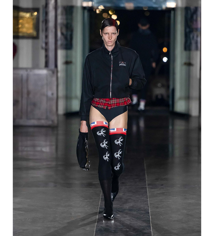 WAXED HARRINGTON JACKET BLACK