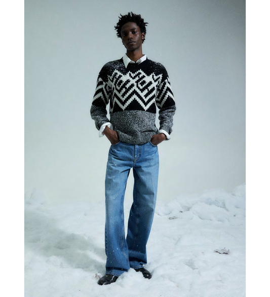 LOW-RISE DROP JEANS CLASSIC BLUE