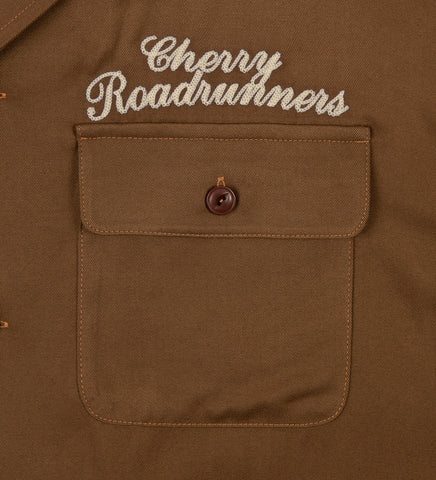 ROADRUNNER BOWLING SHIRT BROWN