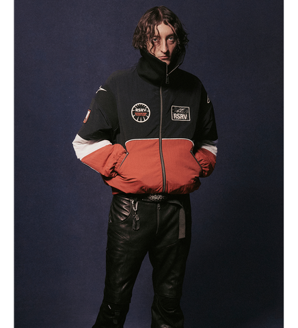 MEMORIES PADDED JACKET BLACK RED