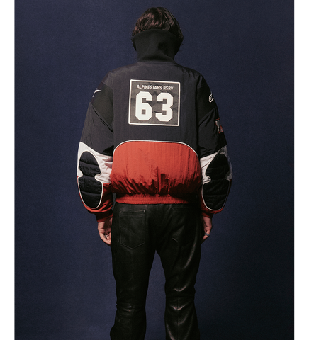 MEMORIES PADDED JACKET BLACK RED