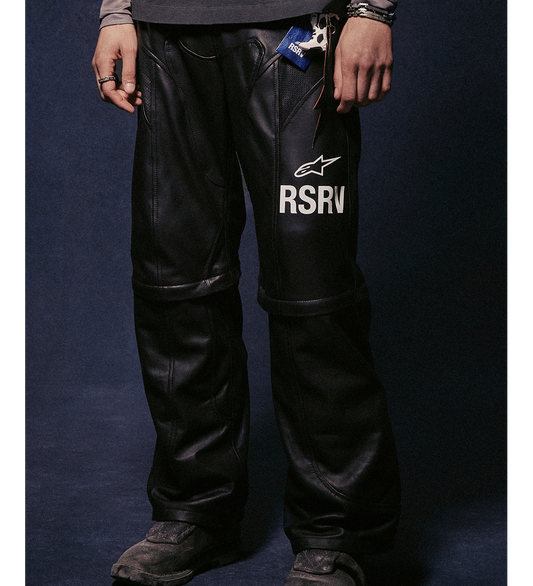 2.0 NEO BAT LEATHER PANTS BLACK