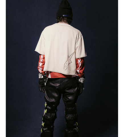 HYBRID LS JERSEY OFF WHITE RED
