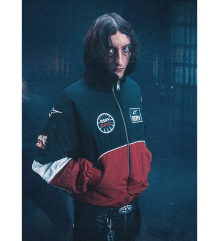 MEMORIES PADDED JACKET BLACK RED