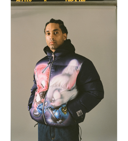 TROUBLE PUFFER JACKET MULTI