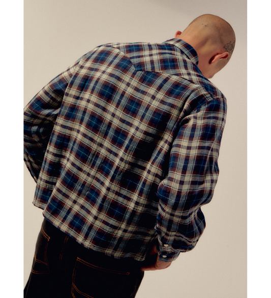 FLANNEL LS SHIRT BLUE CHECK