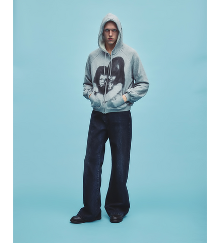 EMBRACE THERMAL LINED ZIP HEATHER GREY