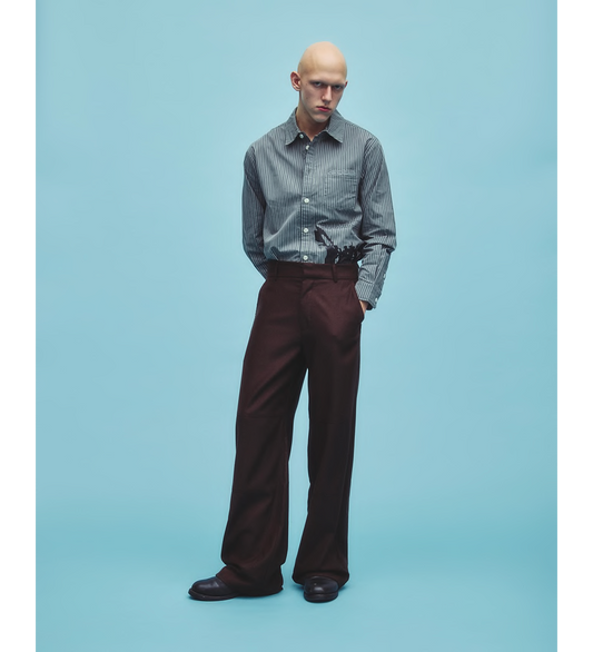 DAGGER TRAIN CONDUCTOR SLACKS BROWN STRIPE