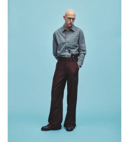DAGGER TRAIN CONDUCTOR SLACKS BROWN STRIPE